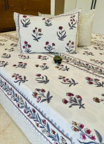 White Floral Bed Sheet