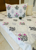 Pink Floral Bed Sheet